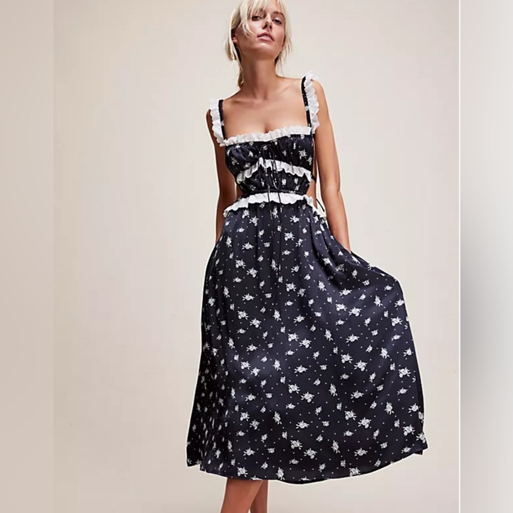 For Love & lemons Darla Midi dress S
